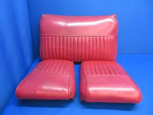 Cessna 120 Seat Assy Red Vinyl P/N 0413185, 0413185-1, 0411736 (0423-40)